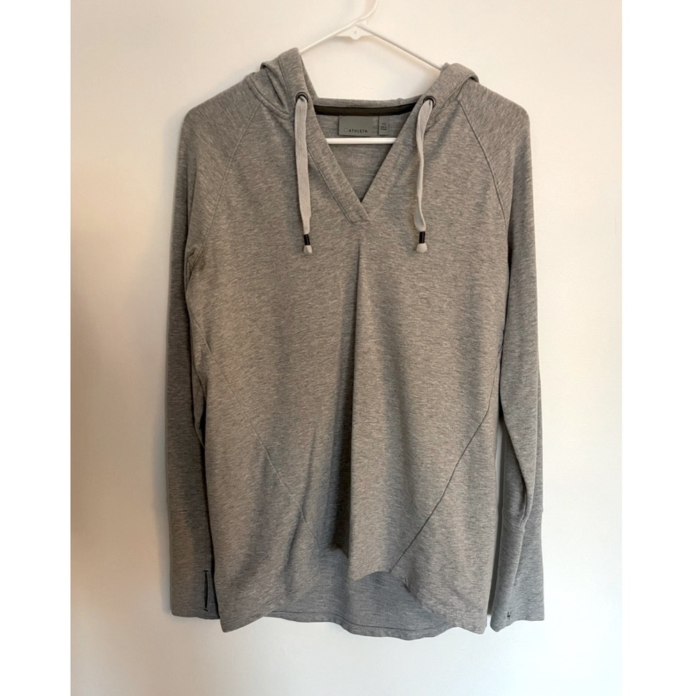 Athleta Gray Pullover Sweatshirt